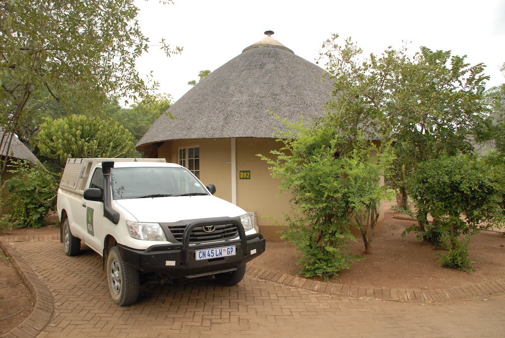 Our car and bungalow