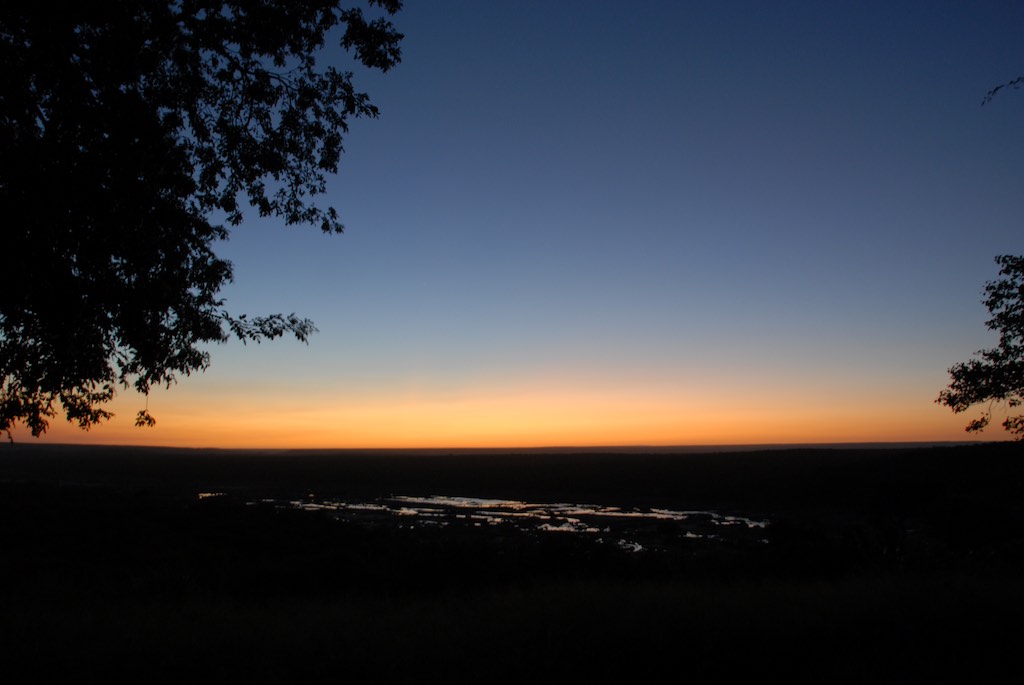 Sun rising at Olifants rest camp. We woke up so early and enjoyed the sounds of the bush