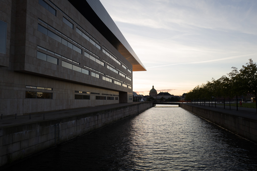 Behind the opera, looking towards Frederik's church