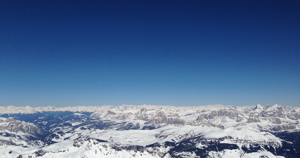 View from Marmolada glacier at 3.200m