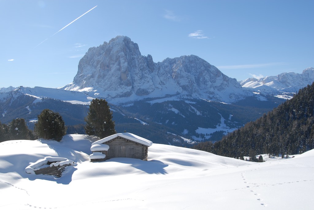 Leaving Sella Ronda, going into the St. Christina area with a 10.5km long slope