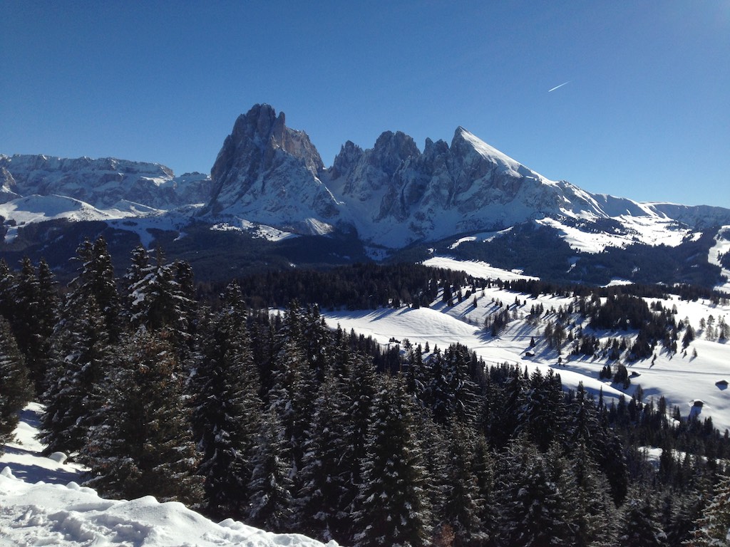 Seiser Alm, beautiful landscape but this part was a bit boring to ski