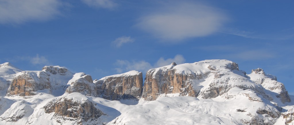 Typical red-ish rock in the Southern part of the Alps