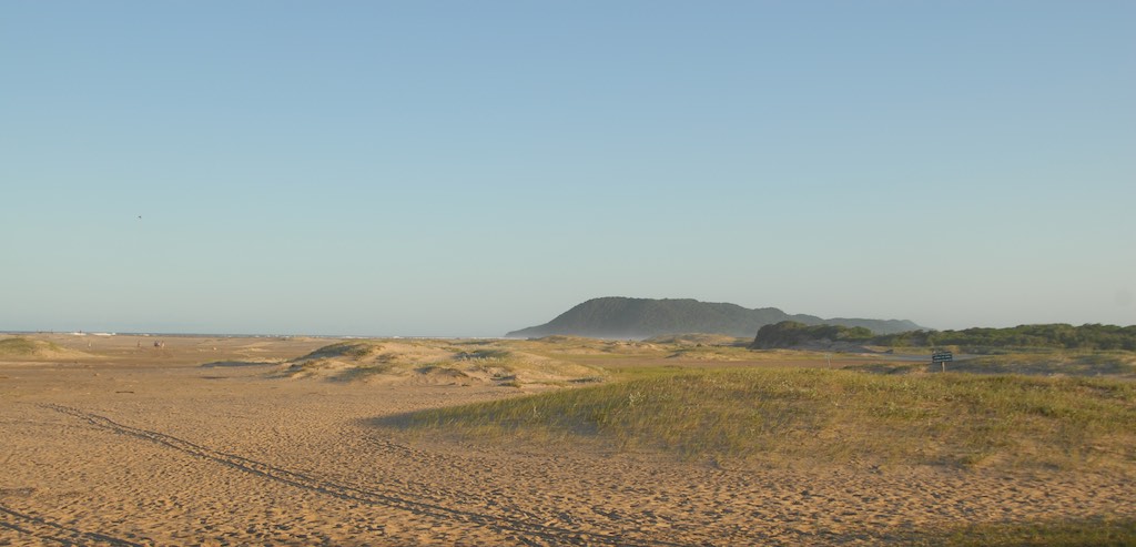 The beach of St Lucia, you have to be really careful here because of the hippos and crocodiles - it's their territory