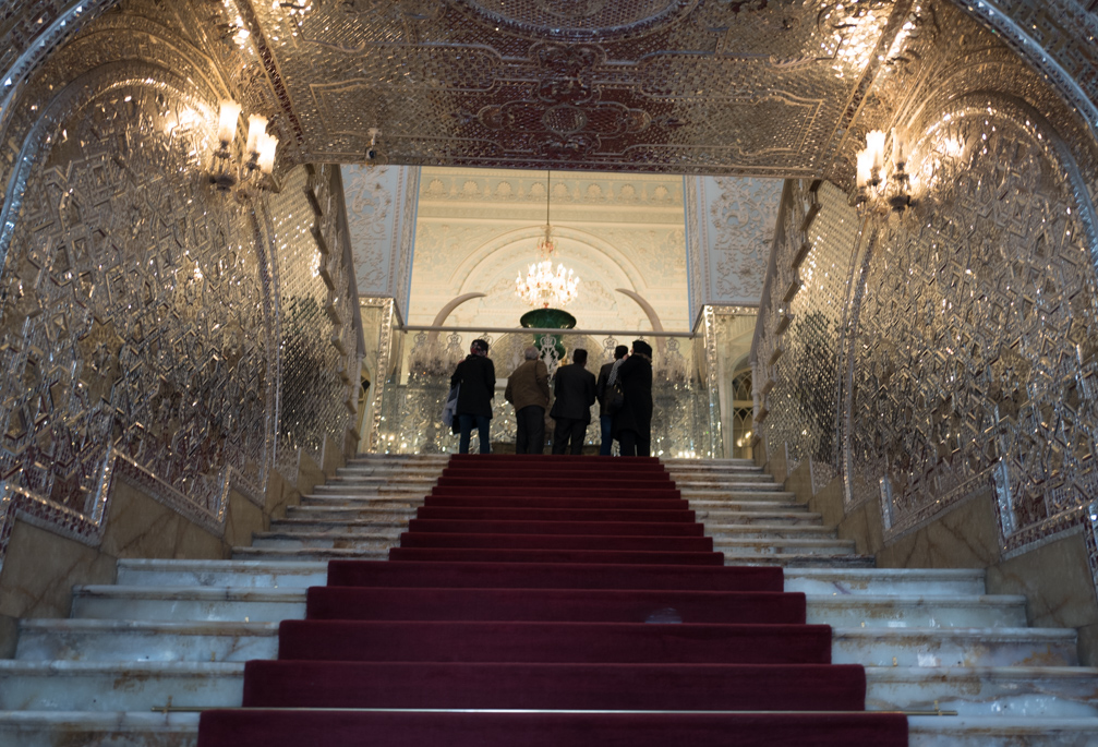 The staircase to the reception areas